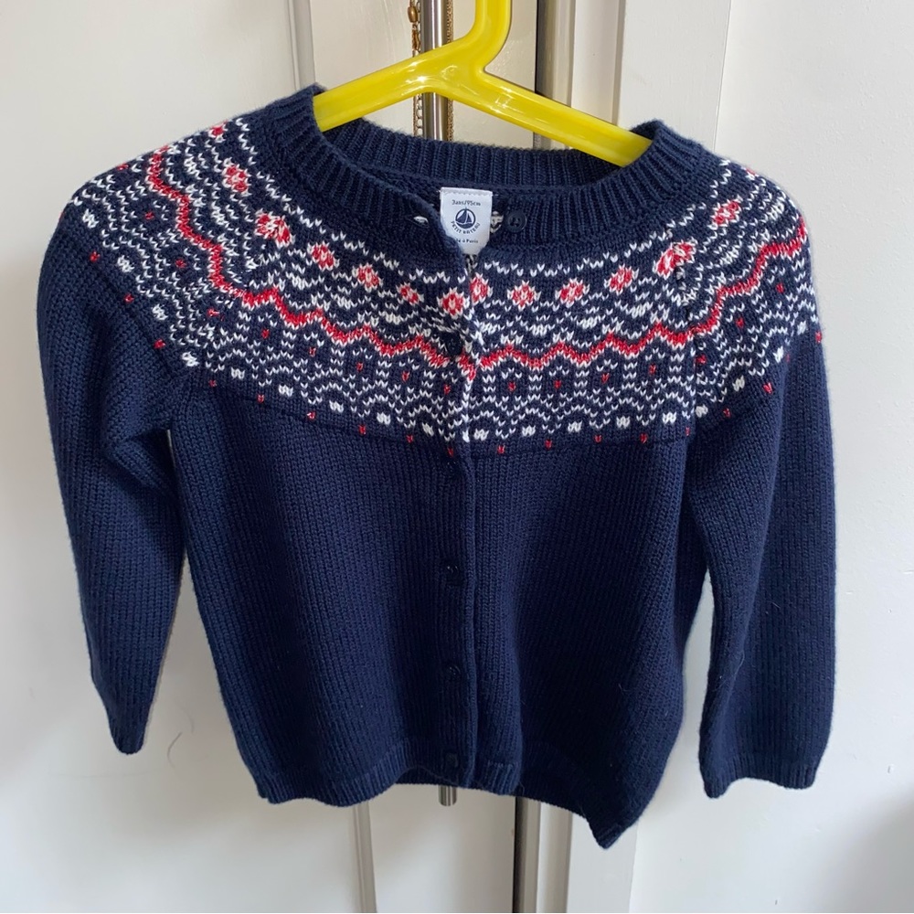 Petit Bateau Toddler Cardigan